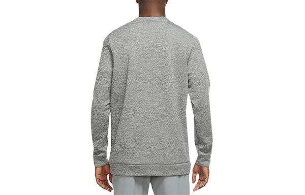 Толстовка Nike Therma Training Sport Round Collar Velvet Jacket Long Sleeve Men's Grey, серый — фото 2