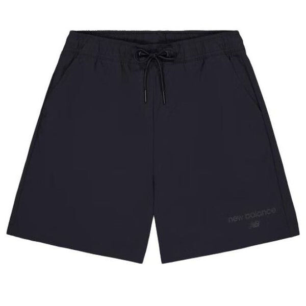 

Шорты с маленьким логотипом и принтом короткие New Balance, черный