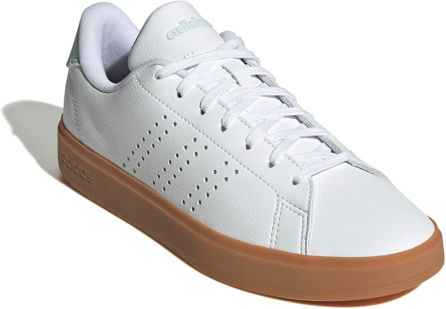 Кроссовки теннисные adidas, белые/White/Halo Mint — фото 4