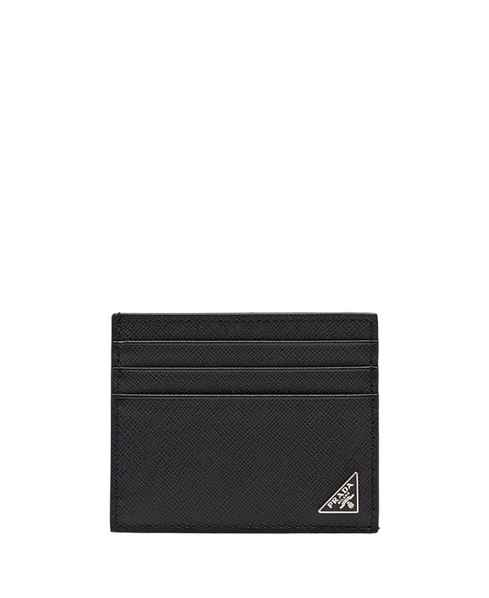 

Картхолдер из кожи Saffiano Prada, черный
