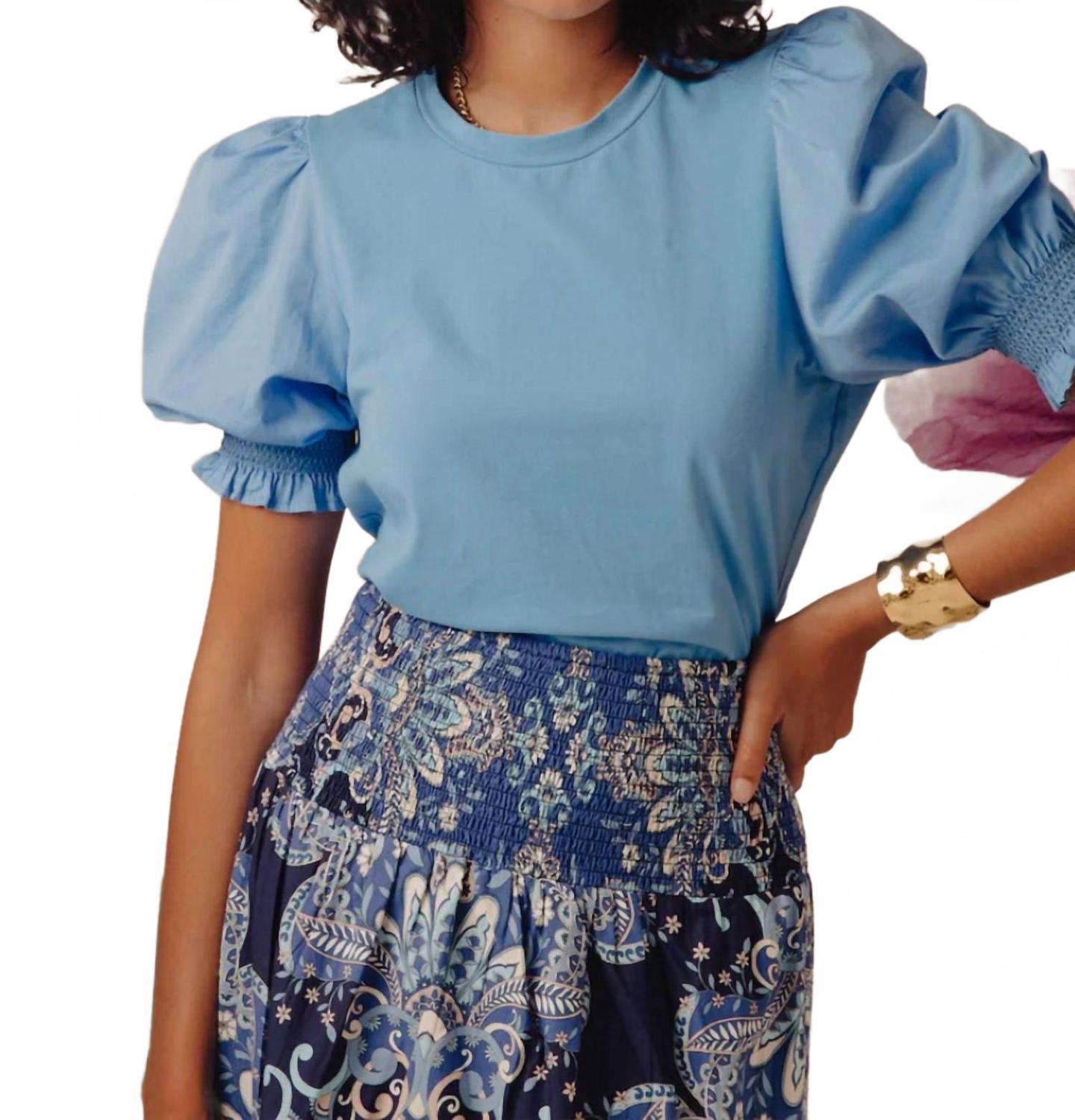 

Футболка Esme с коротким рукавом в цвете Марина LOVE THE LABEL, Marina