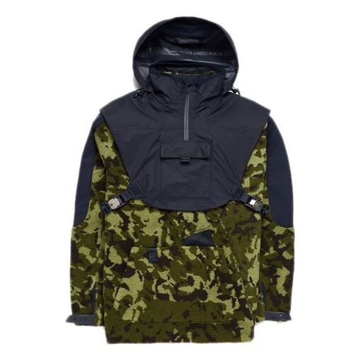 

Куртка lab mmw hooded woven top 'camo black' Nike, камуфляж