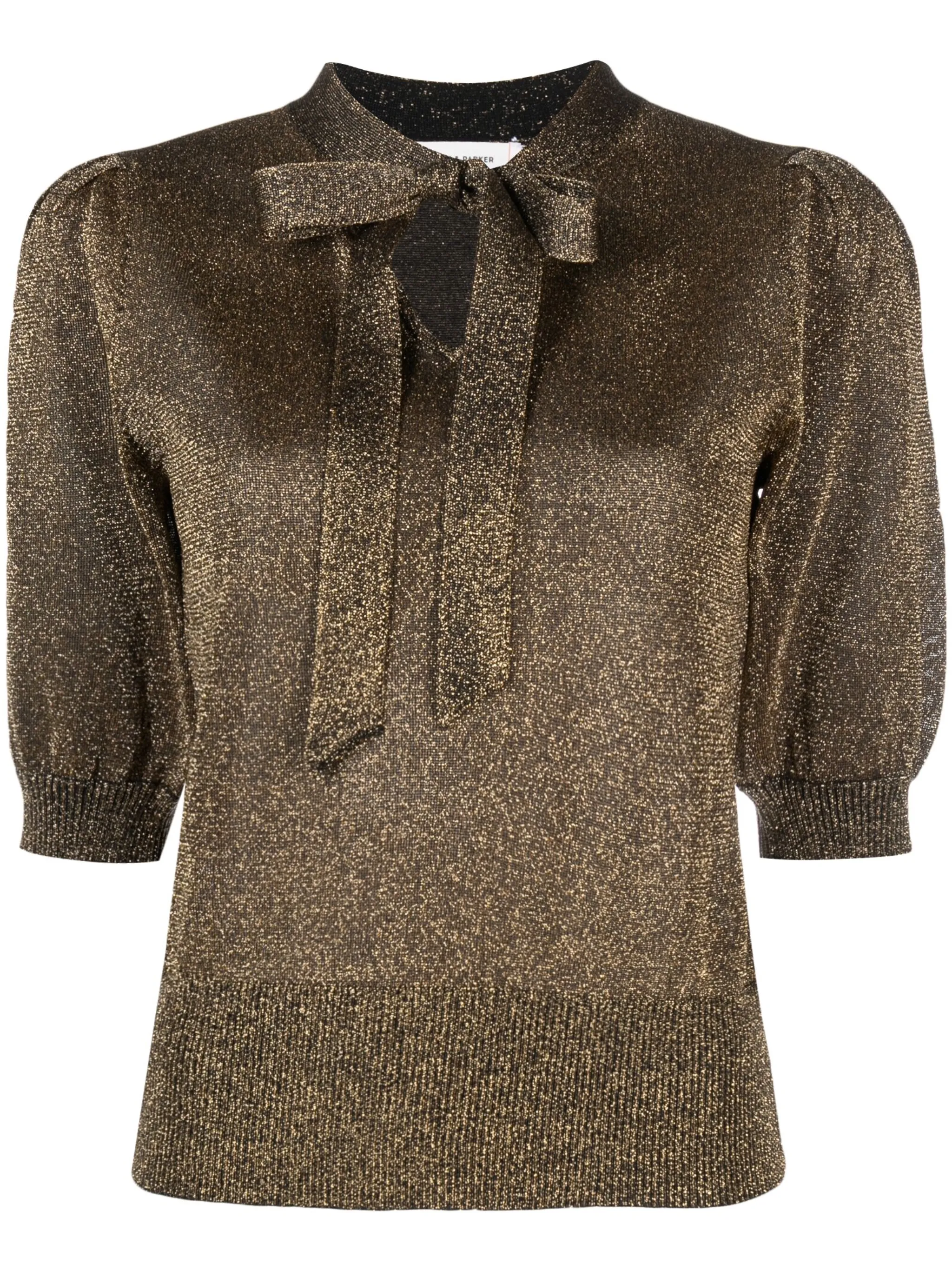 

Топ с люрексом и бантом Chinti & Parker, золотистый