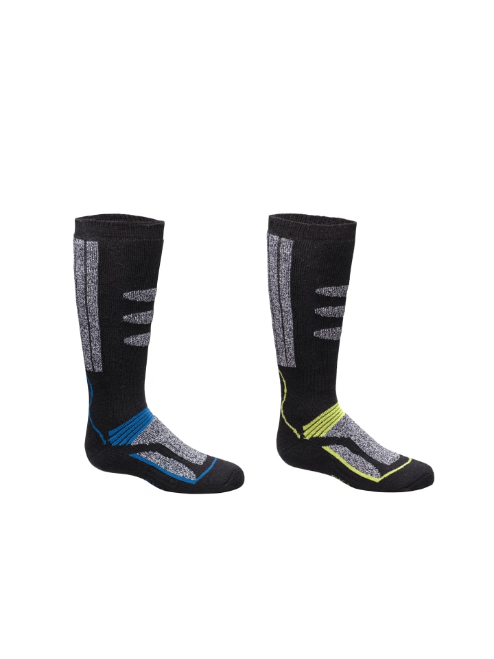 

Yuhu Детские термоноски для катания на лыжах, комплект из 2 штук, из хлопка, синего цвета