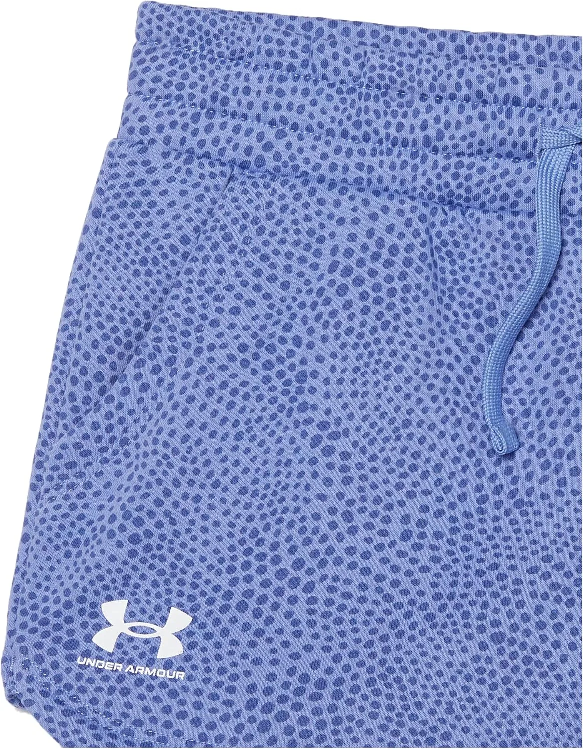 Детские шорты Under Armour Rival с флисовым принтом, (495) Baja Blue//White — фото 2