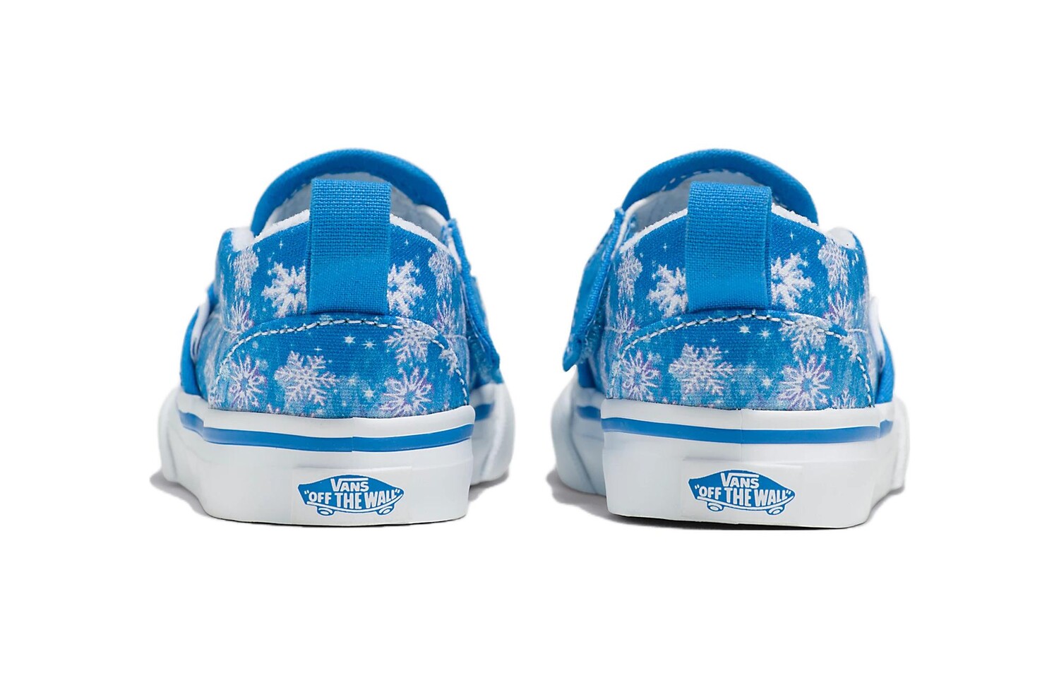 Кроссовки Vans Slip-On   V Toddler 'Snowflakes - Winter Wonderland Blue', синий — фото 4