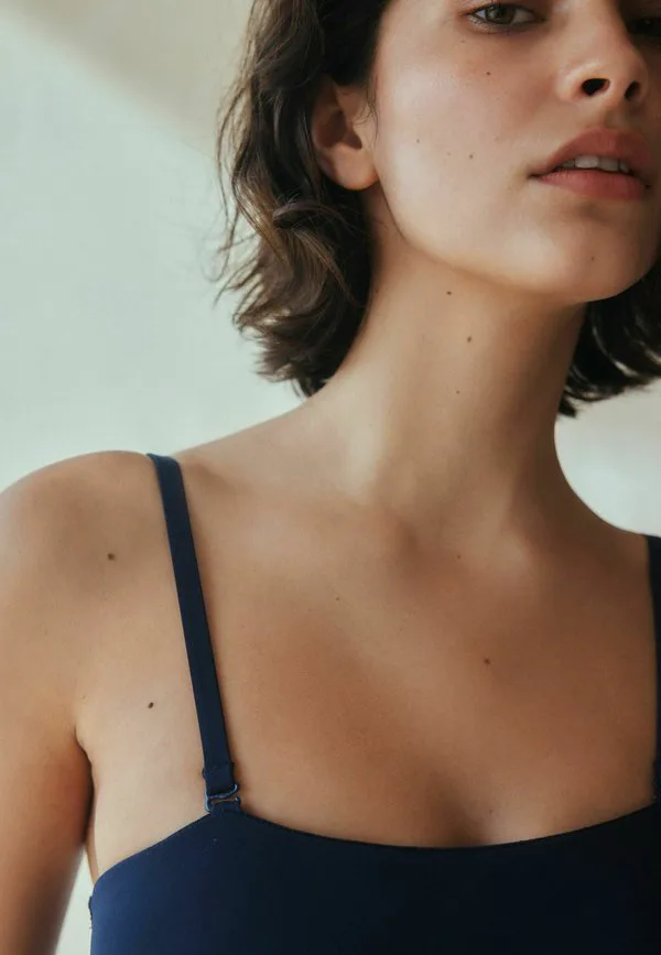 Купальник-Бандо с эффектом утягивания живота во время менструации Next, Navy Blue — фото 2