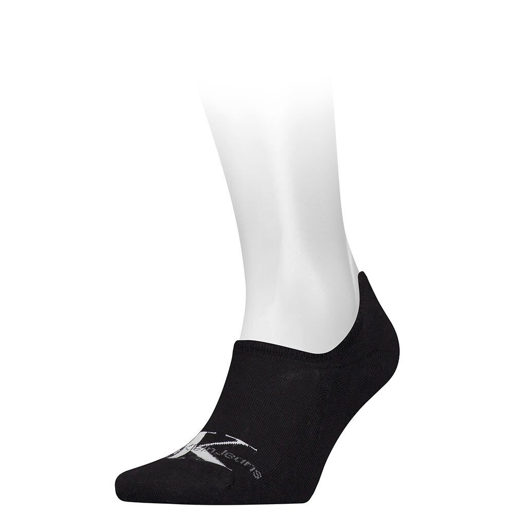 

Носки Calvin Klein Footie High Cut Logo No Show, черный