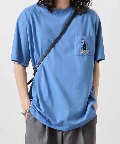 

FUNALIVE Футболка с вышивкой, SHABBY, синий