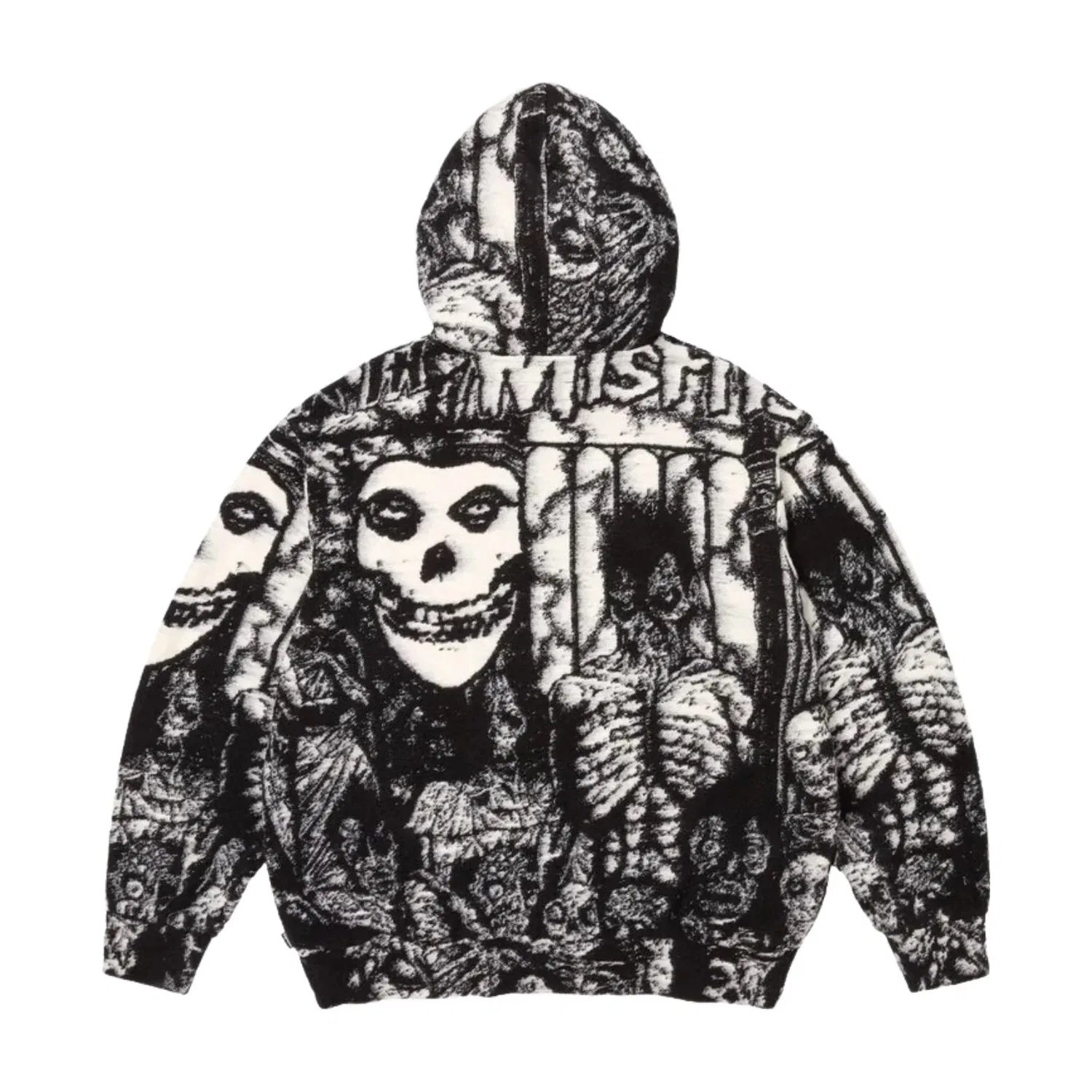 Толстовка Supreme x The Misfits SS26  с капюшоном на молнии, черный, SUP-SS26-153-BLK — фото 2