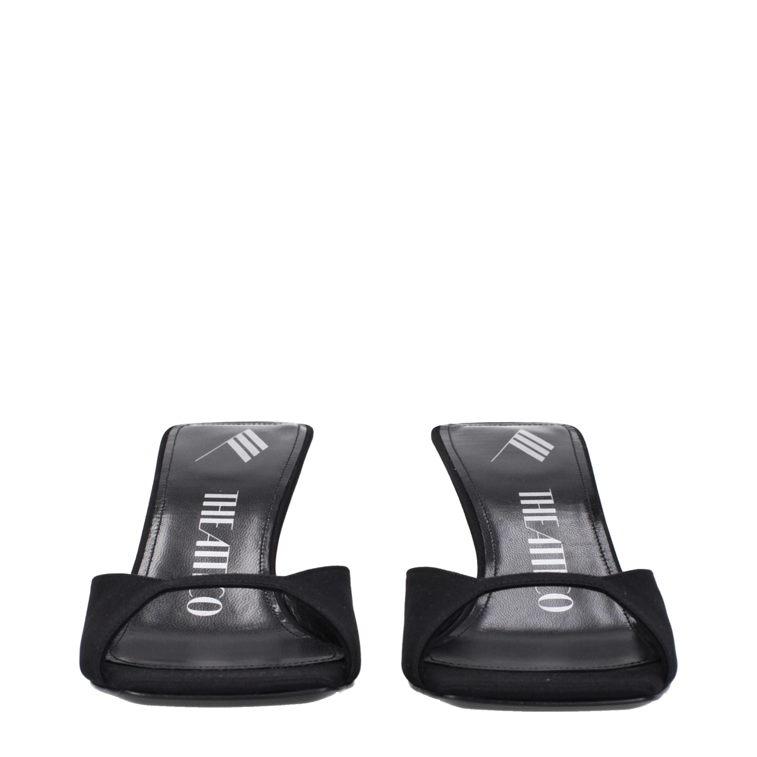 The Attico Satin Women's Sandal, черный — фото 3