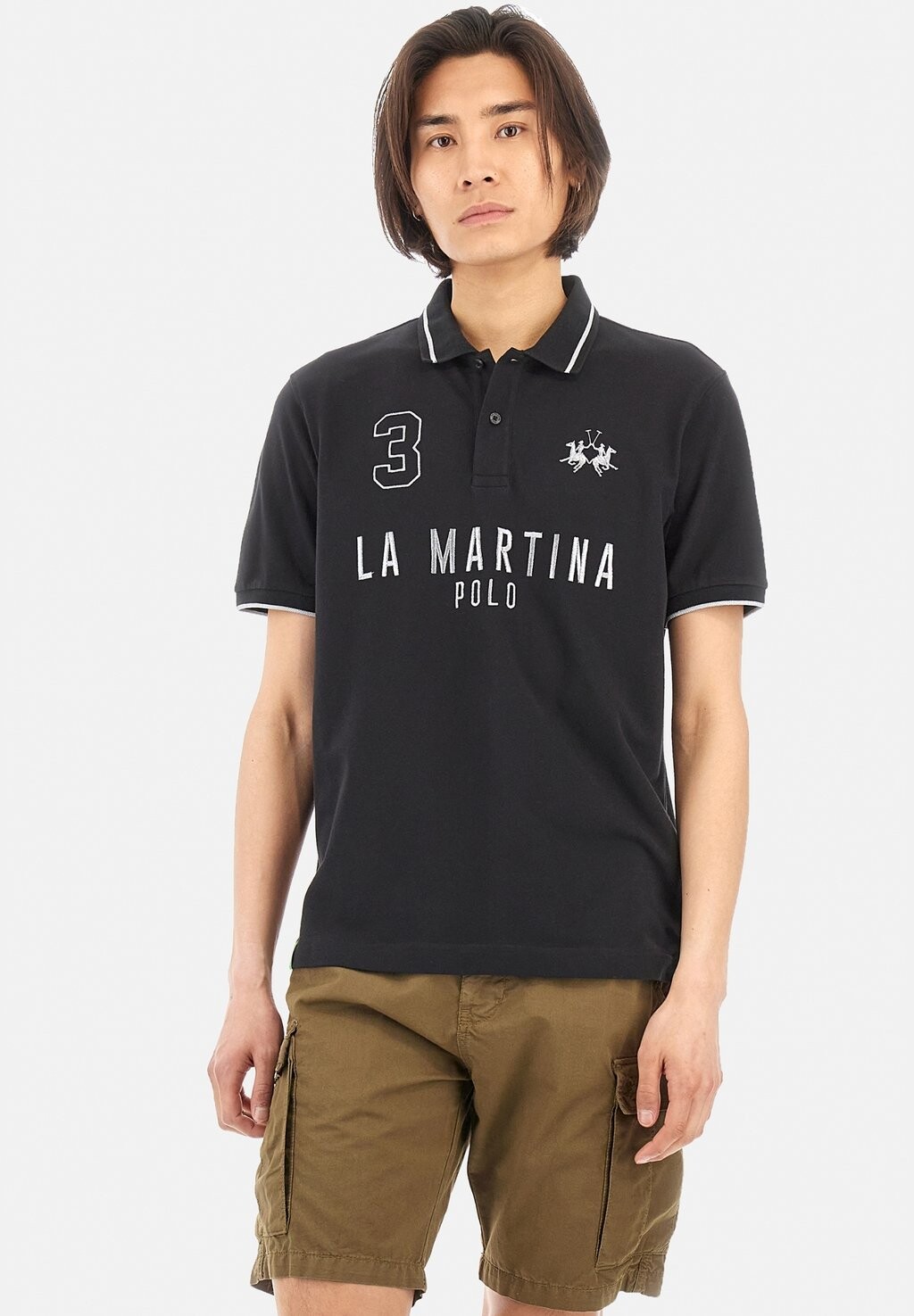 

Рубашка поло SHORT SLEEVE La Martina, черный