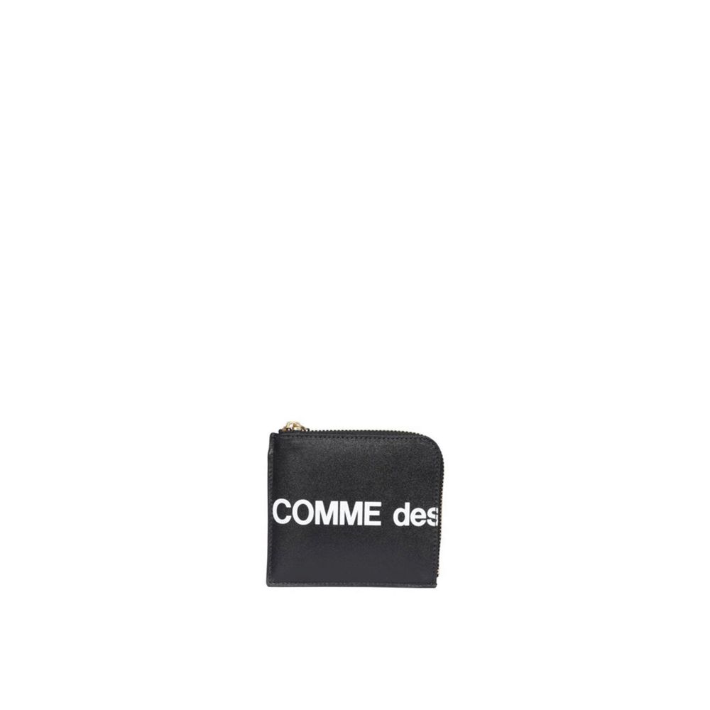 

Кожаный кошелек Comme Des Garçons с логотипом, черный