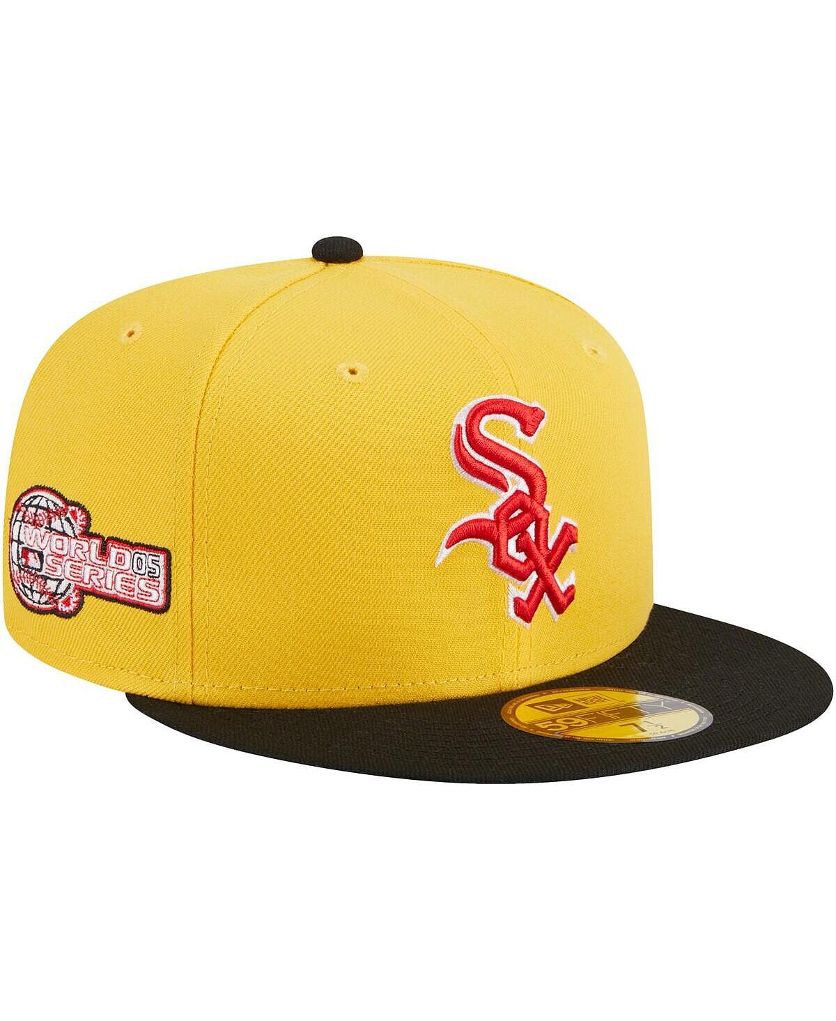 

Мужская желто-черная приталенная шляпа Chicago White Sox Grilled 59FIFTY New Era