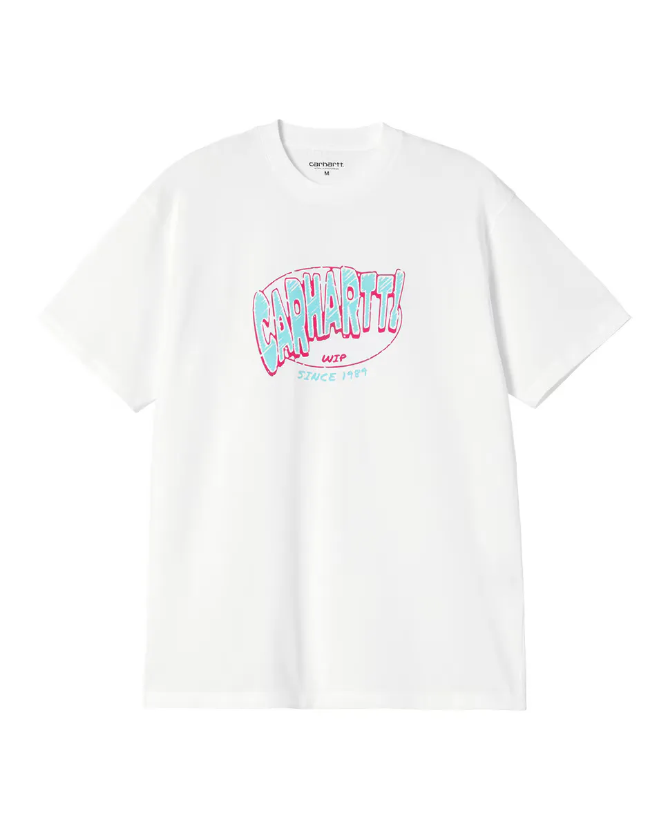 

Мужская футболка с коротким рукавом Hot Script Carhartt WIP, белый