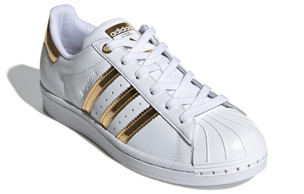 Кроссовки superstar металлический носок Adidas, белый — фото 3
