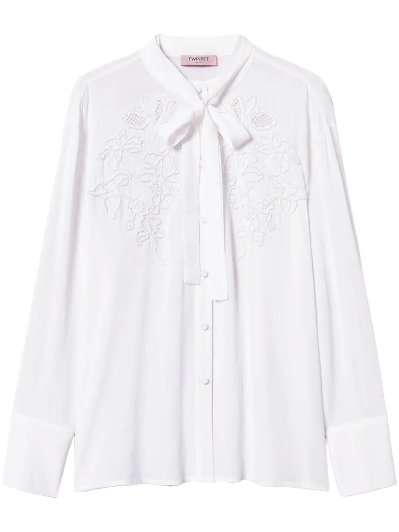 

TWINSET блузка с вышивкой, белый