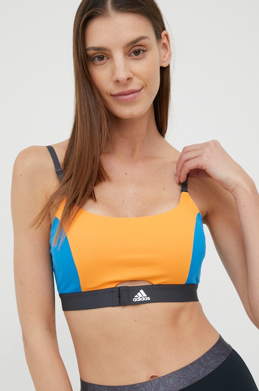 

Спортивный бюстгальтер Aeroimpact Luxe adidas Performance, оранжевый