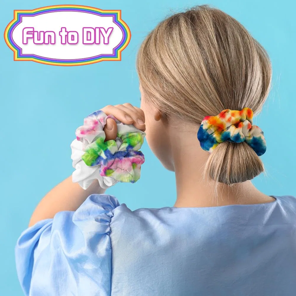 Набор белых хлопковых аксессуаров для волос для тай-дай Umibow, Pack Of 18 — фото 3