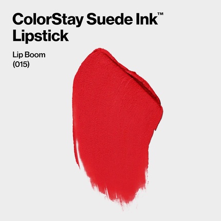 Помада ColorStay Suede Ink, стойкая, непереносимая формула, обогащенная витамином Е, водостойкая, 015 Lip Boom, 2,55 г Revlon — фото 3