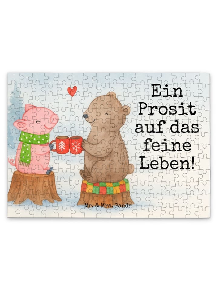 

Mr. & Mrs. Panda Дизайн пазла "Glühschwein Sause" с надписью белым цветом