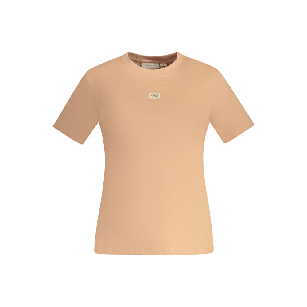 

Розовая хлопковая женская футболка Calvin Klein