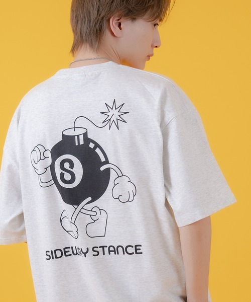 

Футболка с короткими рукавами и графическим принтом Sideway Stance, серая