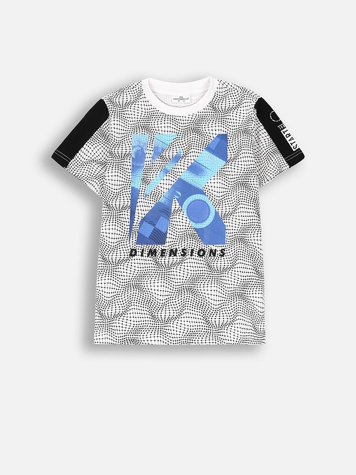 

Coccodrillo Футболка бело-черного цвета, Черный, Coccodrillo Футболка бело-черного цвета