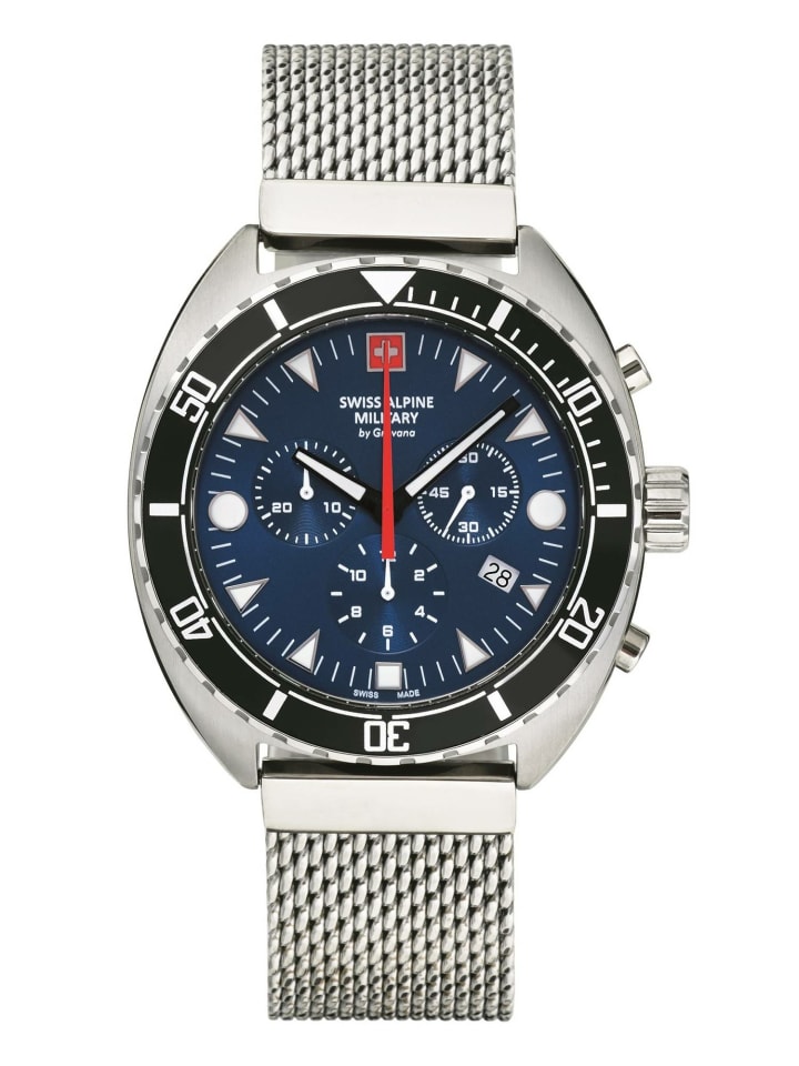 

Swiss Alpine Military by Grovana Мужские аналоговые часы серебристого цвета