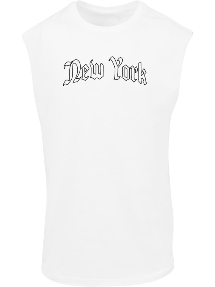 

Футболка New York Wording Sleeveless Tee Mister Tee, белый