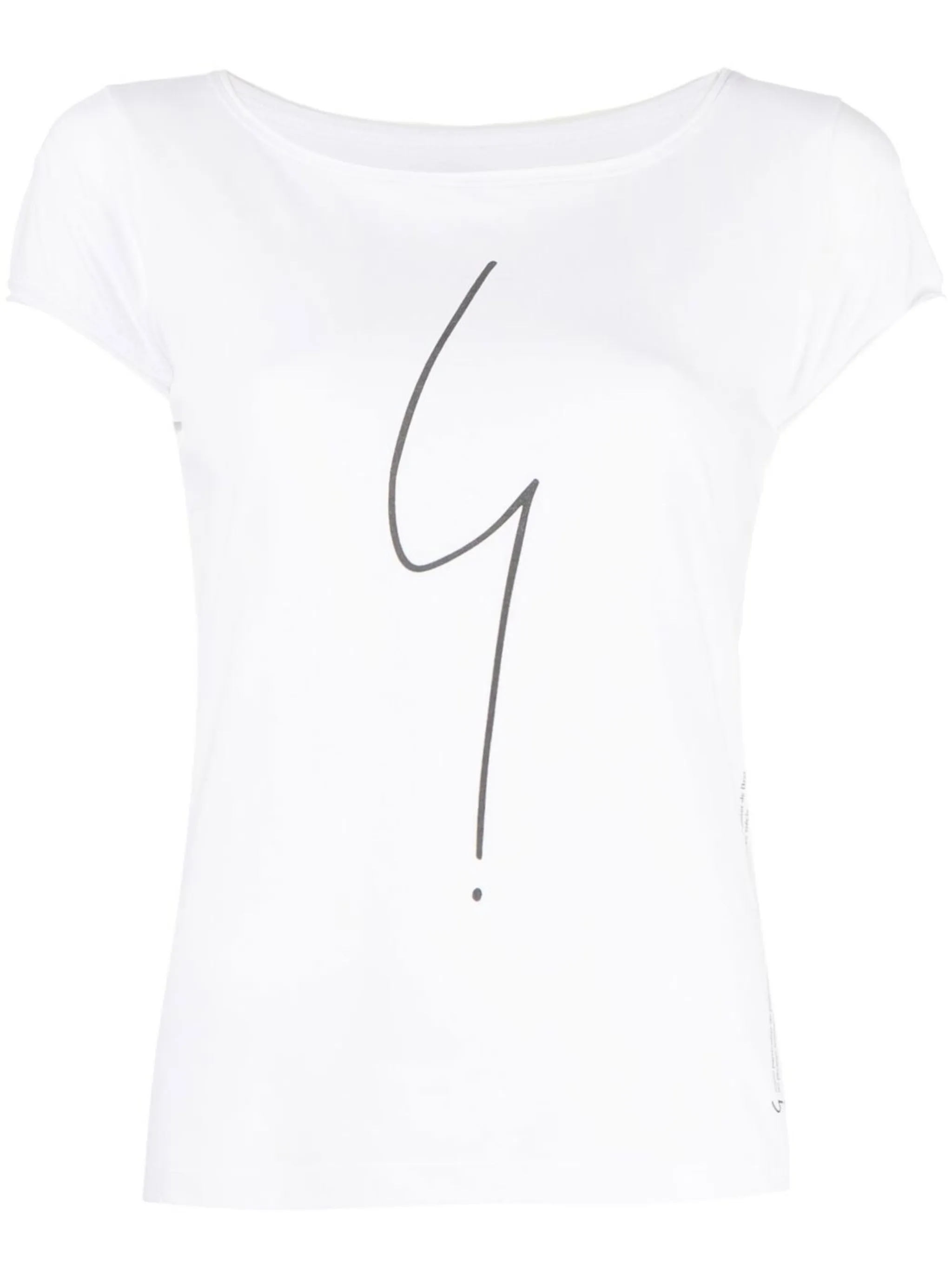 

Хлопчатобумажная футболка с логотипом Agnès B., белый