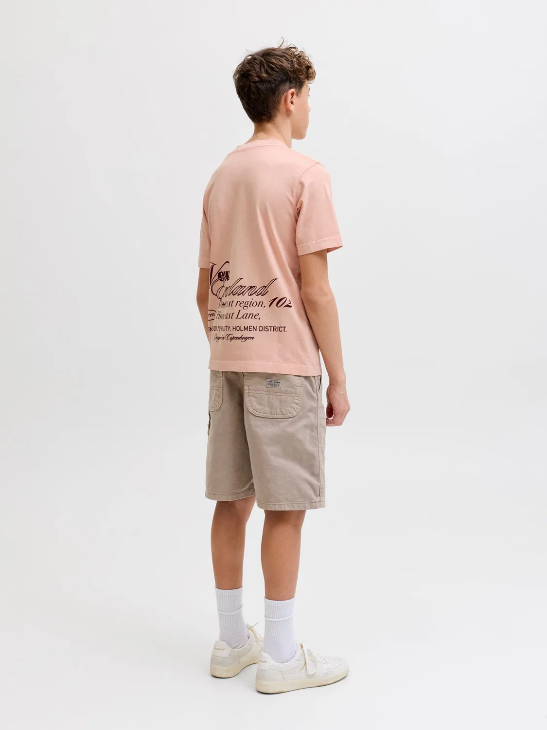 Футболка Jack & Jones Junior, Peach — фото 4
