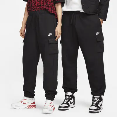 

Спортивные брюки Nike Sportswear Club Fleece, черный/белый