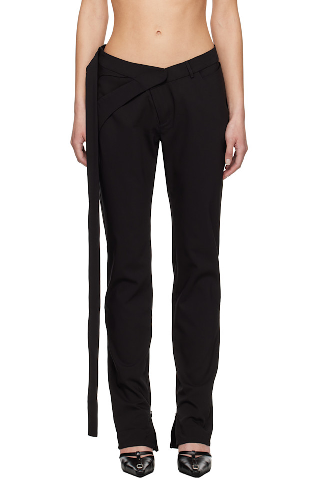 

Брюки Slim leg костюмные Ottolinger, черный