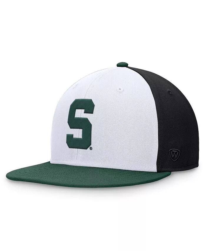 

Мужская белая/зеленая кепка Michigan State Spartans Tri-Tone Heritage Collector Fitted Hat Top of the World