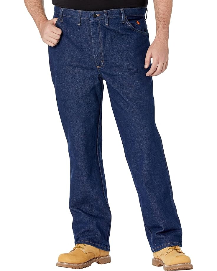 

Джинсы Wrangler Big & Tall Flame Resistant Premium Performance Slim Fit, цвет Dark Denim