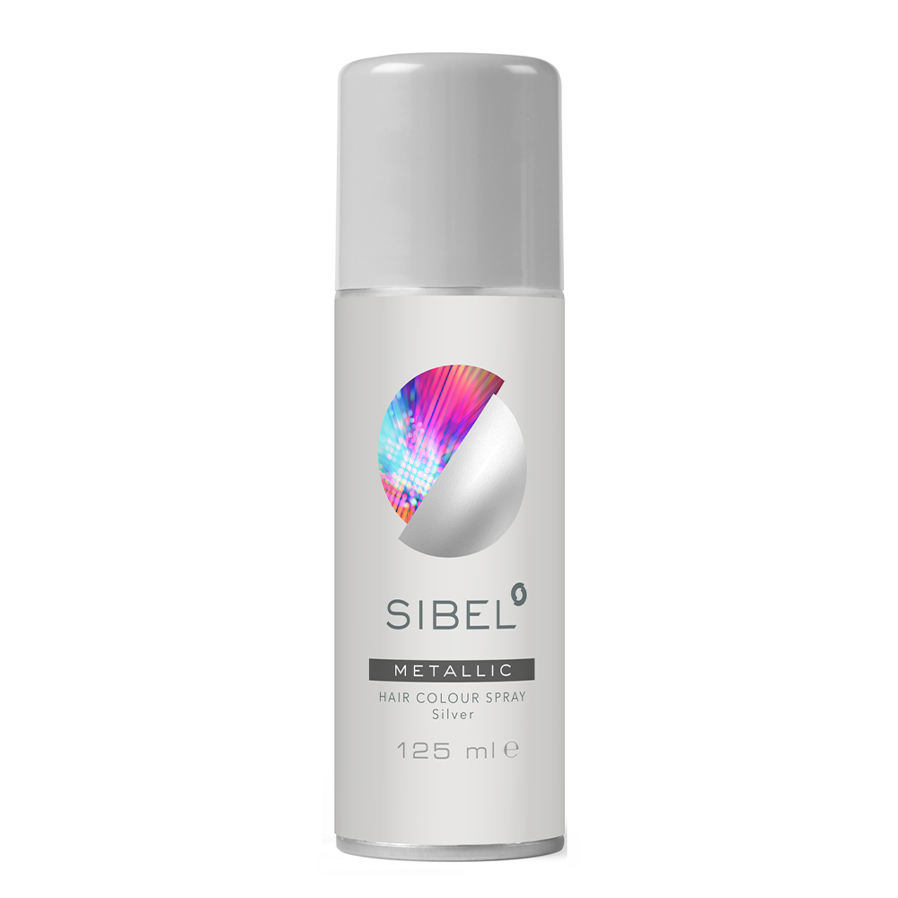 

Серебряный лак для волос hair colour spray fluo/metal, silver Sibel, 125 мл