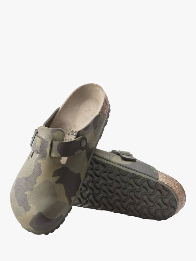 Бостонские клоги Birko-Flor Nubuck в камуфляжном дизайне Birkenstock, Green/Multi — фото 2