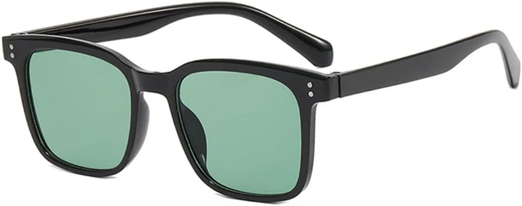 

Солнцезащитные очки с защитой UV400 | Большая оправа с заклепками и цветными линзами | Для женщин и мужчин | Для занятий спортом на открытом воздухе и вождения DSVIGF, Black Green