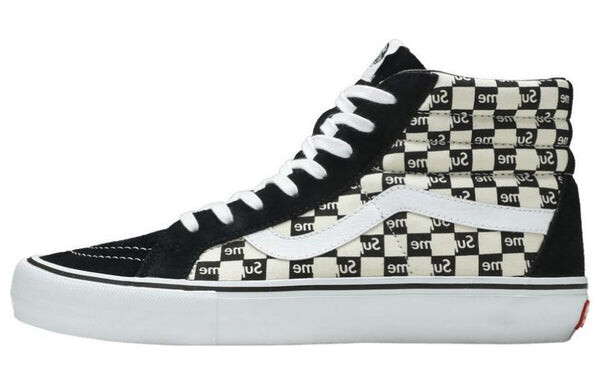 Кроссовки supreme x sk8-hi pro 'checkered black' Vans, черный — фото 2