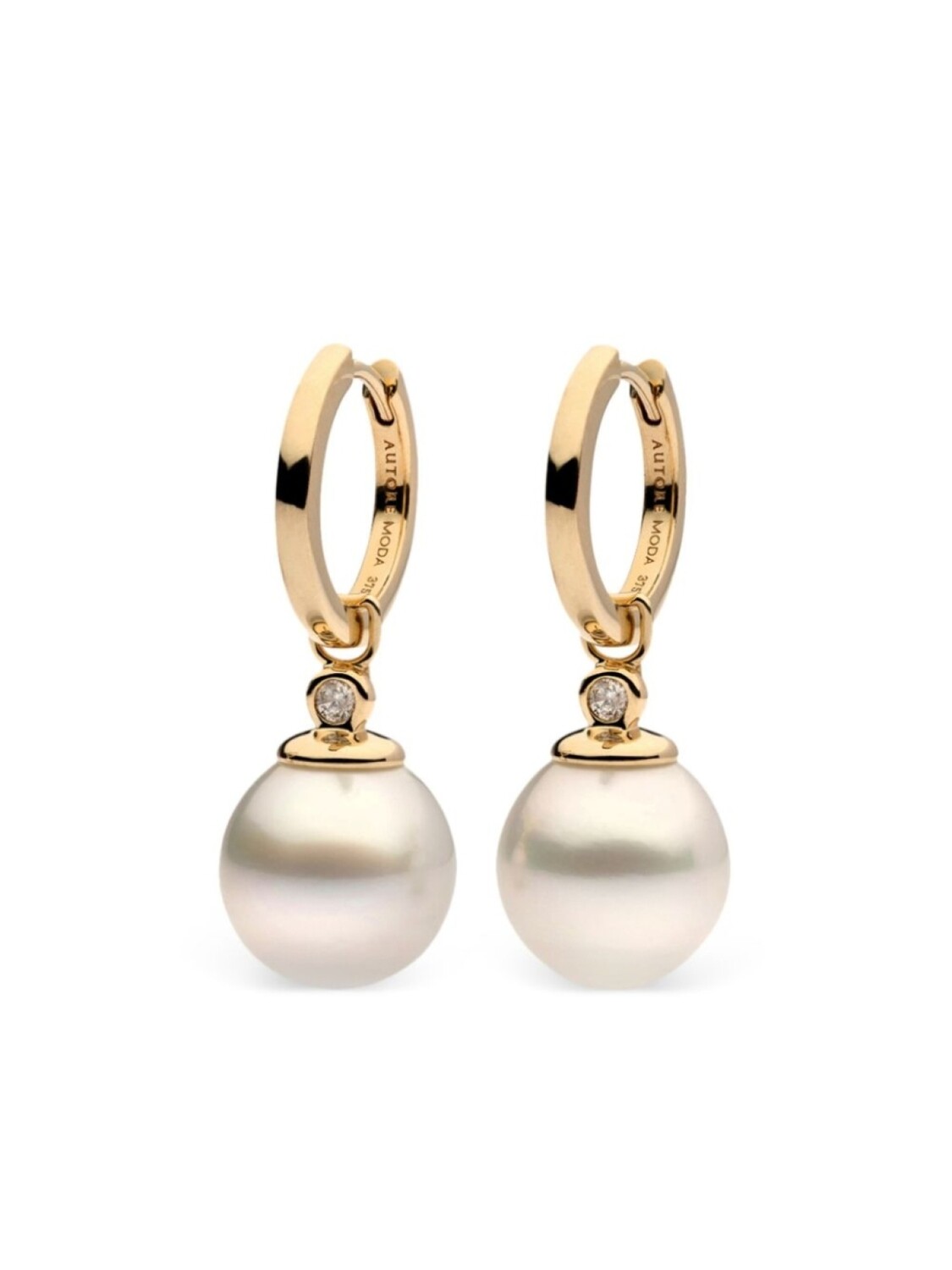 

Серьги Allegra из желтого золота с жемчугом South Sea Pearl AUTORE MODA, золотой