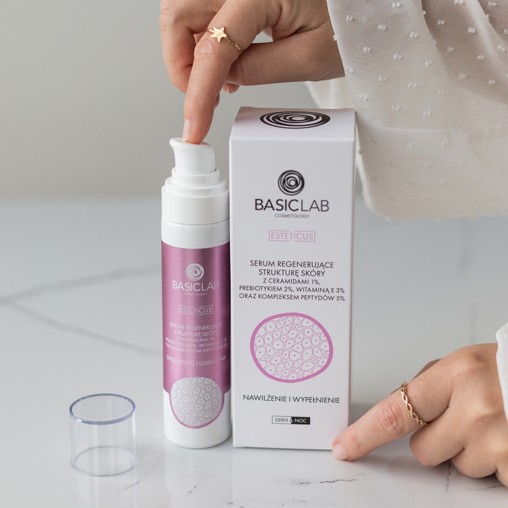 Регенерирующая сыворотка для кожи Cosmetology Esteticus с церамидами Basiclab, 50 мл — фото 3