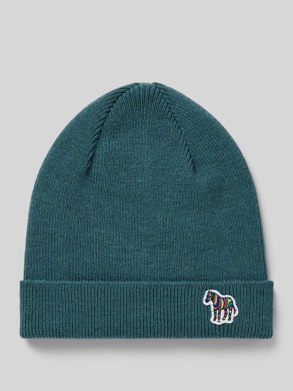 

Шерстяная шапка с нашивкой-лейблом модель «ЗЕБРА» PAUL SMITH, зеленый