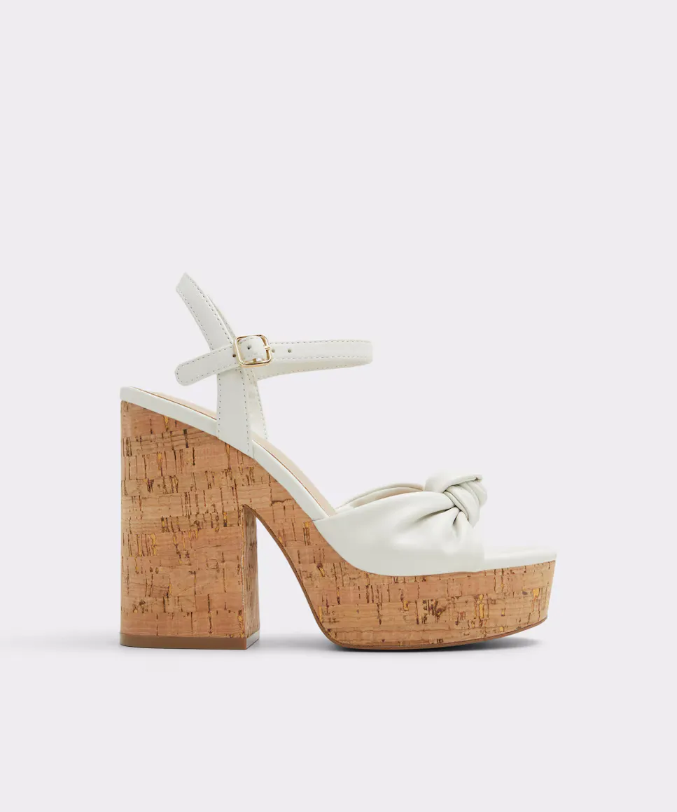 

Женские босоножки на каблуке с квадратным носком Aldo, белый