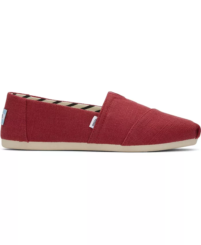 Женские эспадрильи Classic Heritage Canvas Slip-On TOMS, красный — фото 2