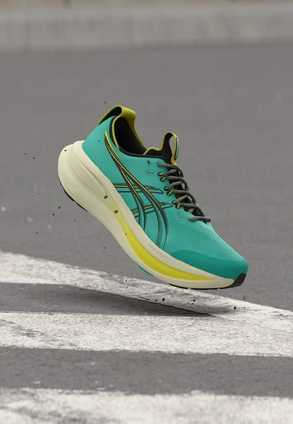 Кроссовки для трейлраннинга gel nimbus 28 Asics, Aurora Green/Black