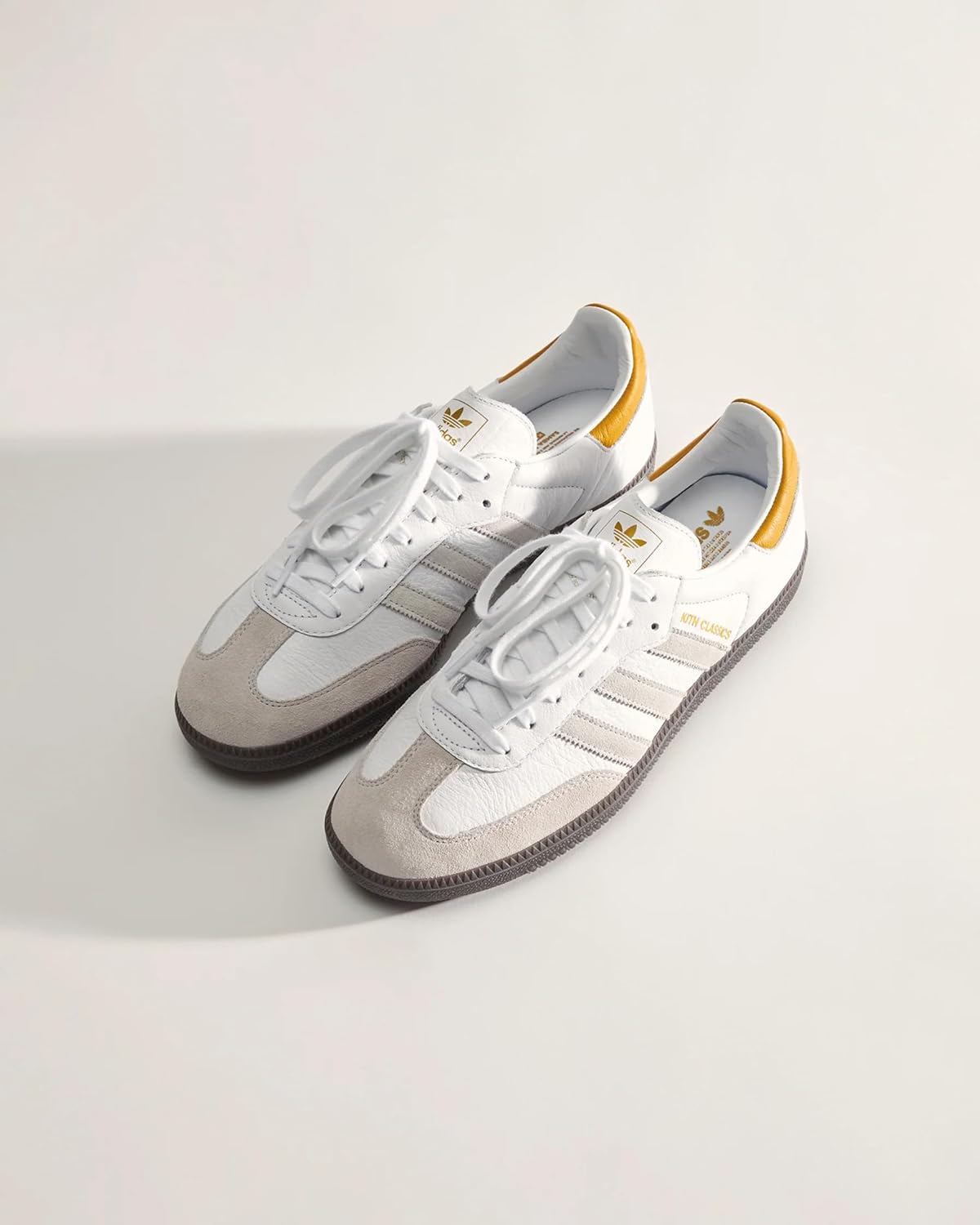 Мужские кроссовки Adidas Samba, белый/серый — фото 3