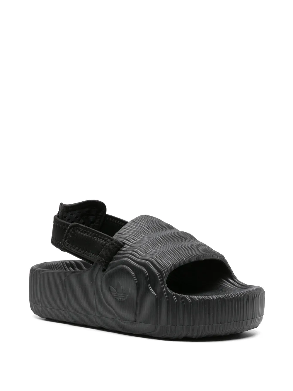 Шлепанцы Adilette 22 с ремешком на пятке Adidas, черный — фото 2