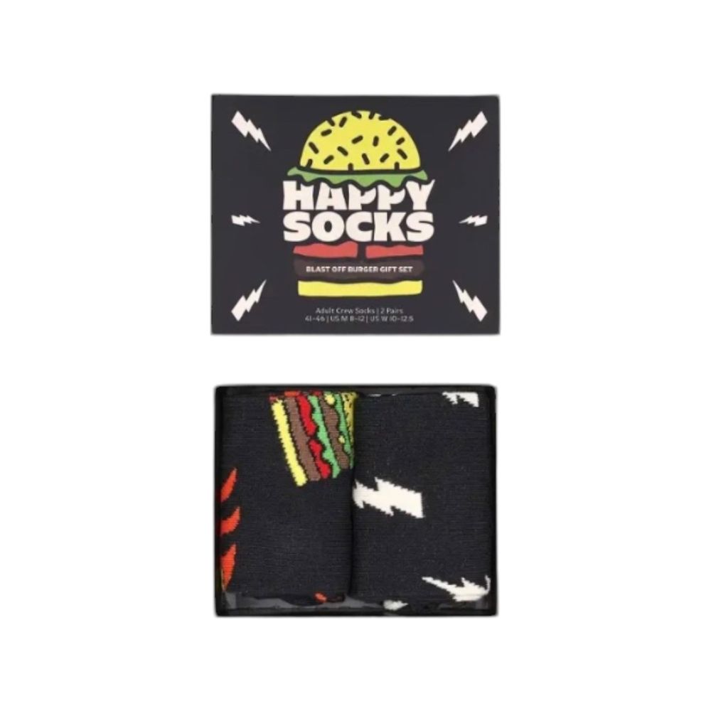 

Черный хлопковый носок Happy Socks