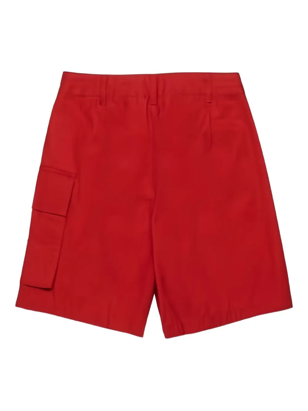 Шорты с карманами и шлевками для ремня Marni Kids, красный — фото 2